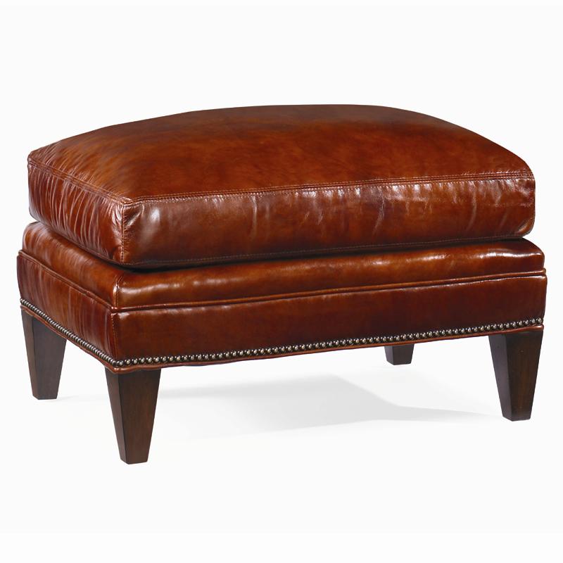 Century Century Leather Customizable Essex Ottoman Sprintz Furniture